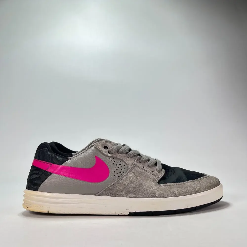 Nike SB Paul Rodriguez 7 Pink Foil Low Top Skate Shoes 599662-060 Mens Size 11.5